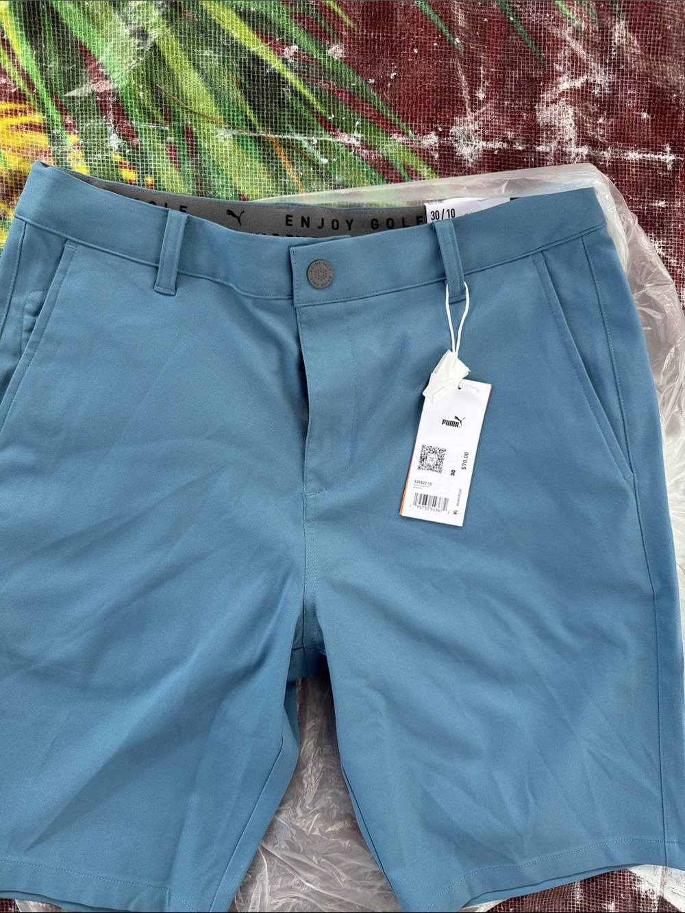 Puma Men’s Light Blue Golf Chino Shorts